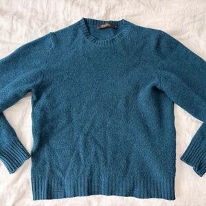 Brooks Brothers Teal sweater 100% Wool Made in England